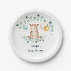 Beer Greenery Gold Gender Neutral Baby shower Papieren Bordje