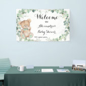 Beer Greenery Gold Welcome Baby shower Banner (Beurs)