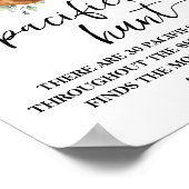 Beer Greenery Pacifier Hunt Baby shower Game Sign Poster (Hoek)