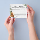 Beer Greenery Time Capsule Baby shower Advice Kaar Flyer (Hand)