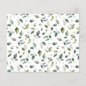 Beer Greenery Time Capsule Baby shower Advice Kaar Flyer (Achterkant)