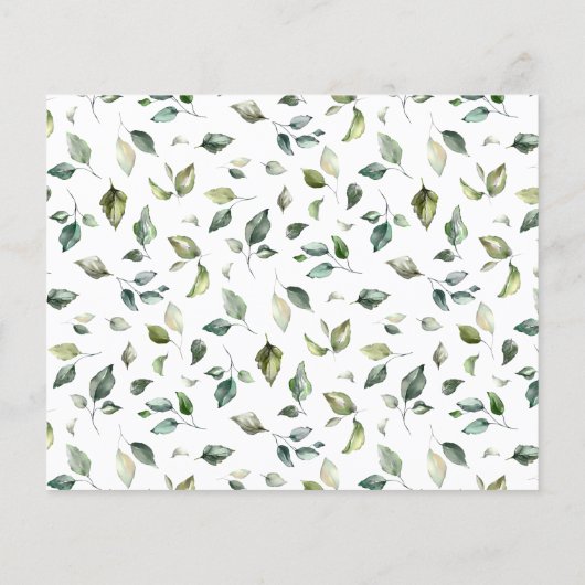 Beer Greenery Time Capsule Baby shower Advice Kaar Flyer (Achterkant)