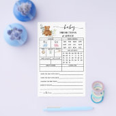 Beer Greenery Voorspellingen Advies Baby shower Ka Flyer (Enkel)