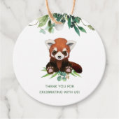 Beer Greenery Waterverf Neutraal Baby shower Bedankjes Labels (Voorkant)