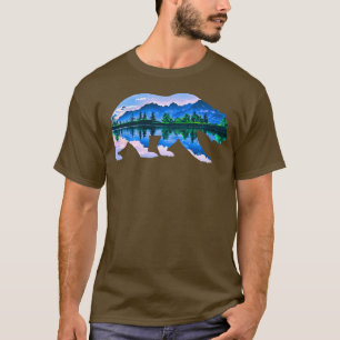 Beer grizzly beer diermotief wildernis woud l t-shirt