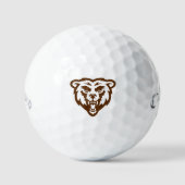 Beer Grizzly Brown Rustic Woodland Folk Animals Golfballen (Voorkant)