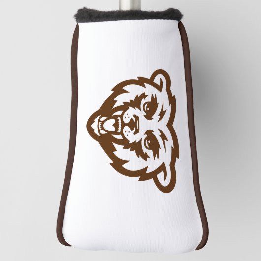 Beer Grizzly Brown Rustic Woodland Folk Animals Golfheadcover (Draai 90)