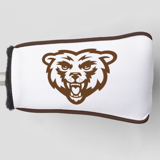 Beer Grizzly Brown Rustic Woodland Folk Animals Golfheadcover (Voorkant)
