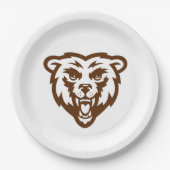 Beer Grizzly Brown Rustic Woodland Folk Animals Papieren Bordje (Voorkant)