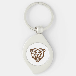 Beer Grizzly Brown Rustic Woodland Folk Animals Sleutelhanger