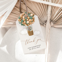 Beer, groene ballonnen, heteluchtballon, Baby show