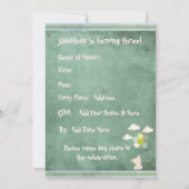 Beer Groene bijtende bijtsen Kinderen van afgelope Kaart (Achterkant)