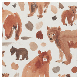 BEER GRONDGEBIED Bruin mama en Keukenkalveren Bere Stof