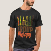 beer group therapy for weekend party saying t-shirt (Voorkant)