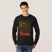 beer group therapy for weekend party saying t-shirt (Voorkant volledig)