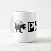 Beer Grunge Papa sinds 2014, zwart Koffiemok (Voorkant links)