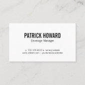 Beer | Grunge Scratch Metallic Background Visitekaartje (Achterkant)