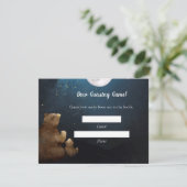 Beer Guessing Count Spel Baby Shower Spel Kaart (Staand voorkant)