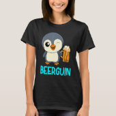 Beer Guin Beer Penguin Mannen Beer Father S Day Pa T-shirt (Voorkant)