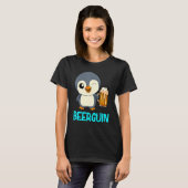 Beer Guin Beer Penguin Mannen Beer Father S Day Pa T-shirt (Voorkant volledig)