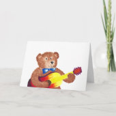 Beer Guitar Waterverf Kaart (Voorkant)