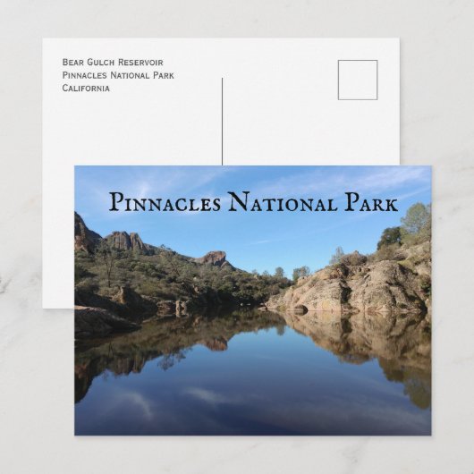Beer Gulch Reservoir, Pinnacles National Park, Cal Briefkaart (Voorkant / Achterkant)