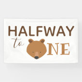 Beer Halfweg naar één Spandoek (Horizontaal)