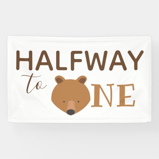 Beer Halfweg naar één Spandoek (Horizontaal)