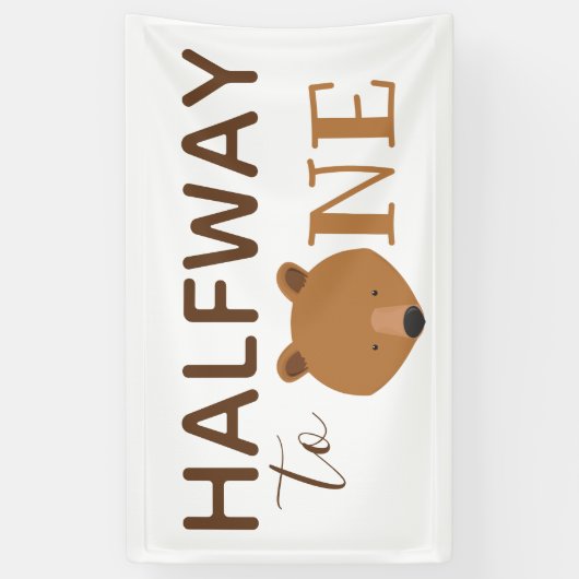 Beer Halfweg naar één Spandoek (Verticaal)