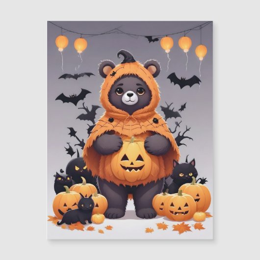 Beer Halloween Schattig Aardig Grappig Dier Magie (Voorkant)