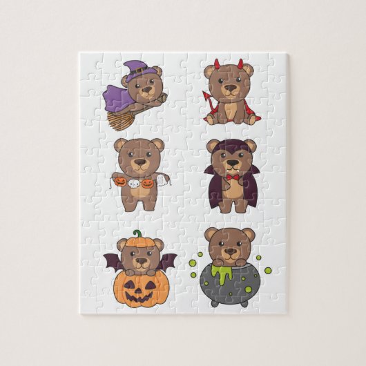 Beer Halloween Witch Devil Pumpkin Vampire Costuum Legpuzzel (Verticaal)