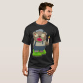Beer Halloween Zombie Candle T-shirt (Voorkant volledig)