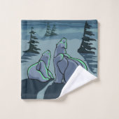 Beer handdoekjes Aangepaste polaire Beren handdoek (Wasdoekje)