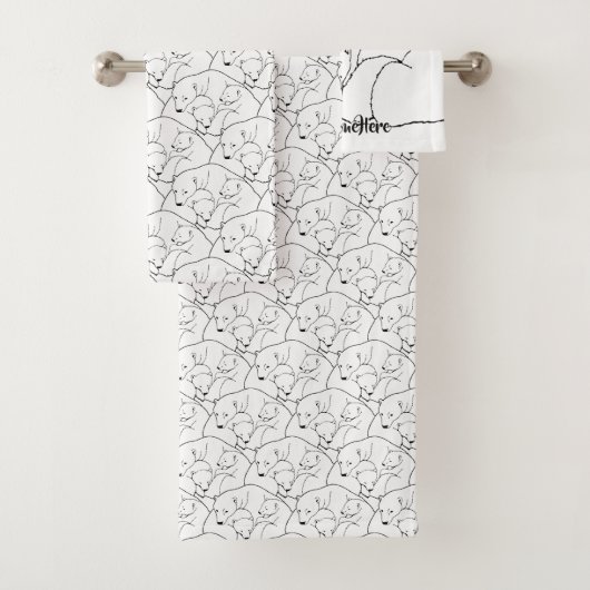 Beer handdoekjes Aangepaste polaire Beren handdoek (Insitu)