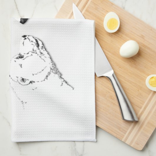 Beer handdoekmoeder en Beer handdoek (Quarter Fold)