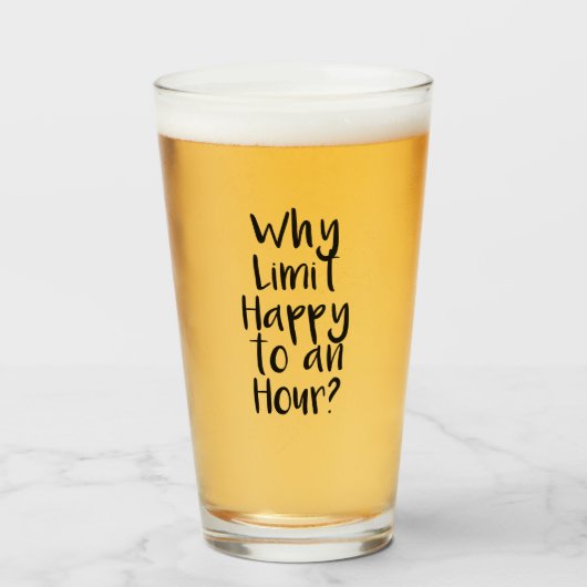 Beer Happy Hour Glas (Voorkant gevuld)