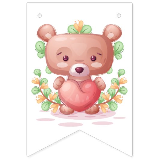 Beer hart Collectie - Blauw Vlaggetjes (Tweede vlag)