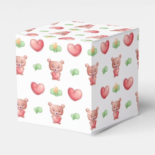 Beer hart Collectie - wit Bedankdoosjes (Voorkant Zijde)