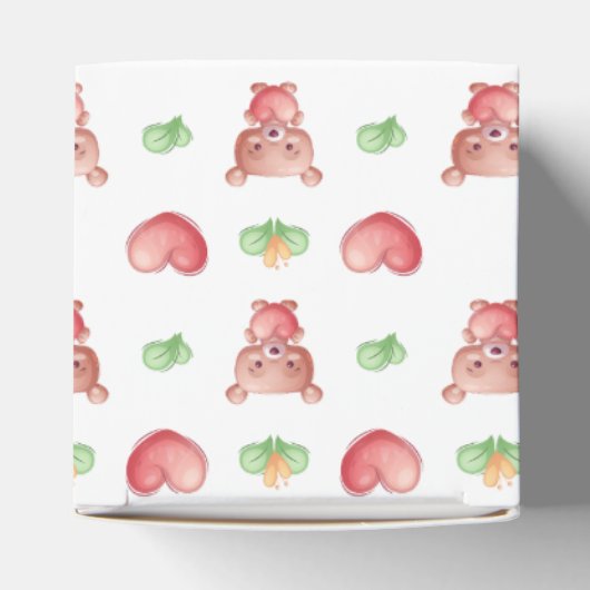 Beer hart Collectie - wit Bedankdoosjes (Bovenkant)