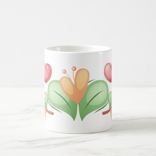 Beer hart Collectie - wit Koffiemok (Center)