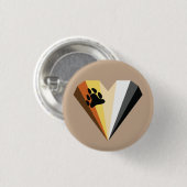 Beer Hart Knop Pride Ronde Button 3,2 Cm (Voorkant /achterkant)