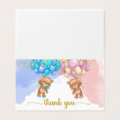 Beer Hartelijk dank Kaart (Buitenkant ongevouwen)