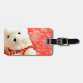 Beer Harten en liefde voor Valentijnsdag Bagagelabel