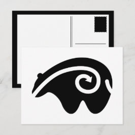 beer hartlijn briefkaart