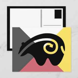 beer hartlijn briefkaart