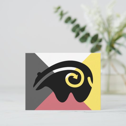 beer hartlijn briefkaart (Staand voorkant)