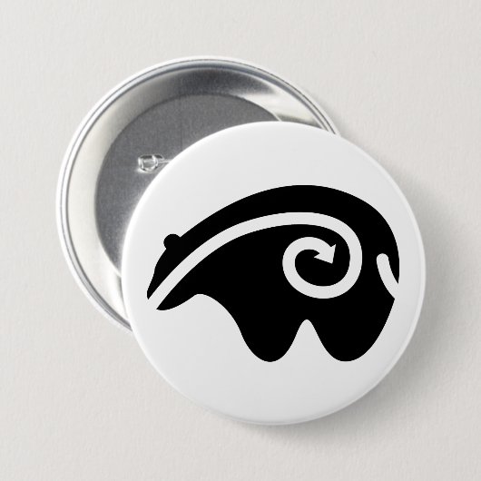 beer hartlijn ronde button 7,6 cm (Voorkant /achterkant)