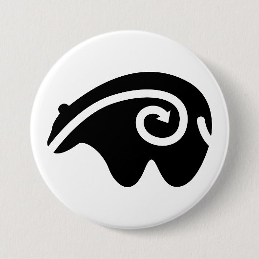 beer hartlijn ronde button 7,6 cm (Voorkant)