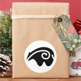 beer hartlijn ronde sticker