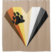 Beer Heart Pride Douchegordijn (Voorkant)